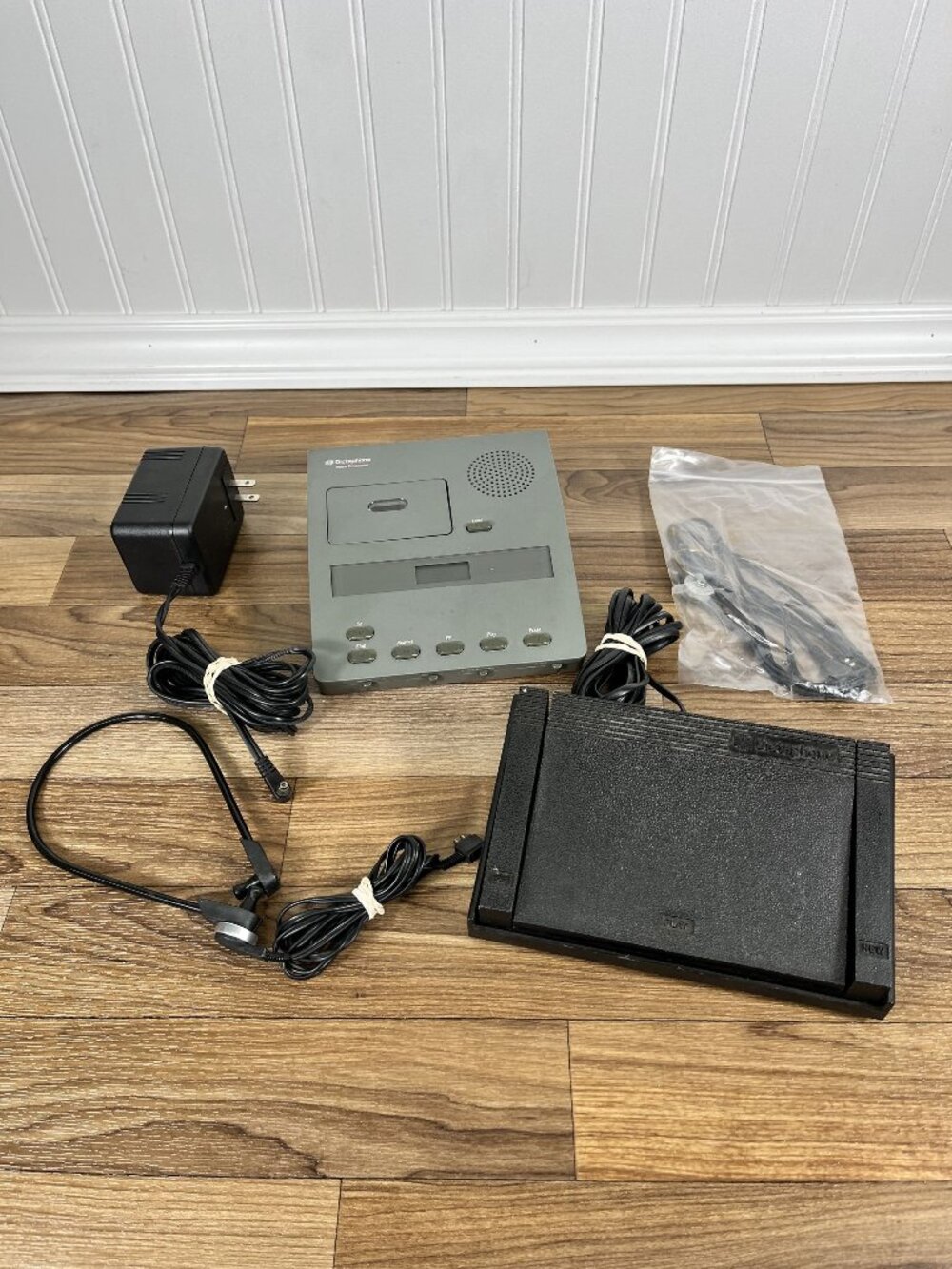 Vintage Dictaphone Voice Processor Model 3740 With Foot Pedal, Headset, Adapter